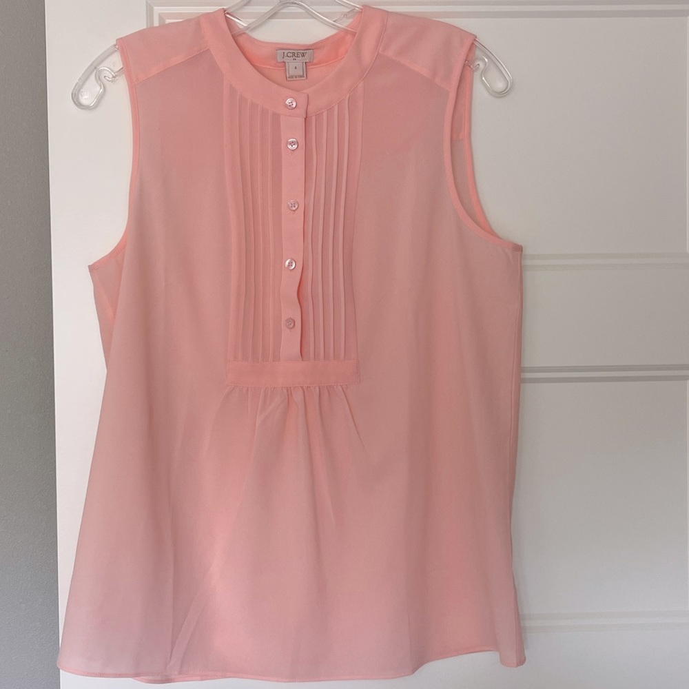 Blush Pink NWOT J. Crew Sleeveless Work Top size 6